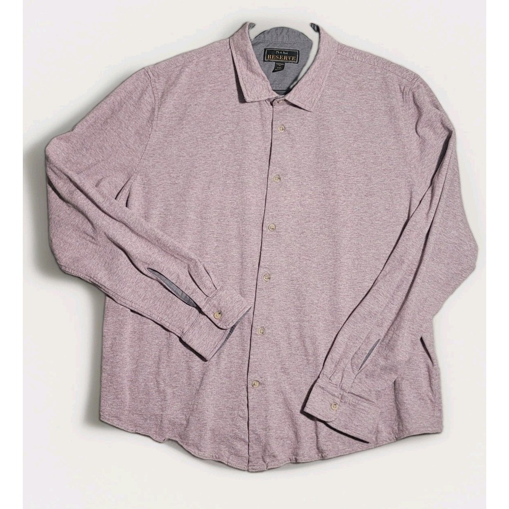 Jos A Bank Shirt Mens XXL Purple Reserve Button Up Traditional Fit Long Sleeve